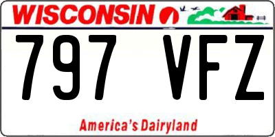 WI license plate 797VFZ