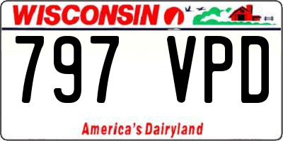 WI license plate 797VPD