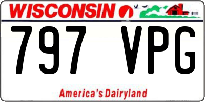 WI license plate 797VPG