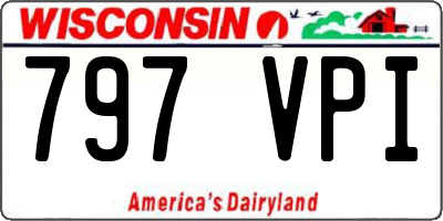 WI license plate 797VPI