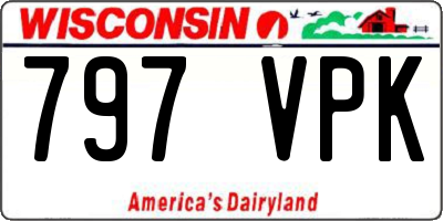 WI license plate 797VPK