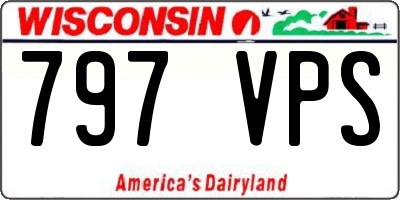 WI license plate 797VPS