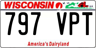 WI license plate 797VPT