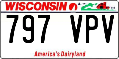 WI license plate 797VPV