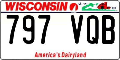 WI license plate 797VQB