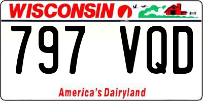 WI license plate 797VQD