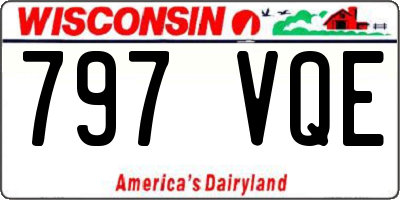 WI license plate 797VQE