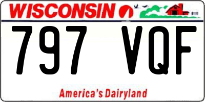 WI license plate 797VQF