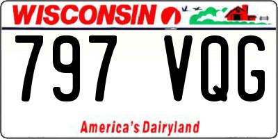 WI license plate 797VQG