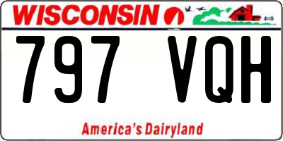 WI license plate 797VQH