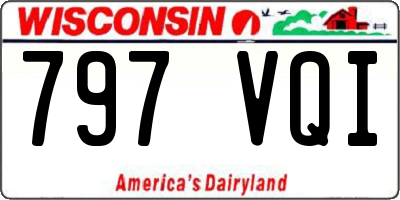 WI license plate 797VQI