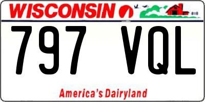 WI license plate 797VQL
