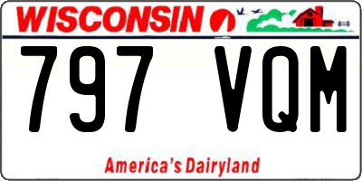 WI license plate 797VQM