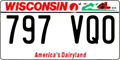 WI license plate 797VQO