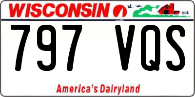 WI license plate 797VQS