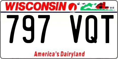 WI license plate 797VQT