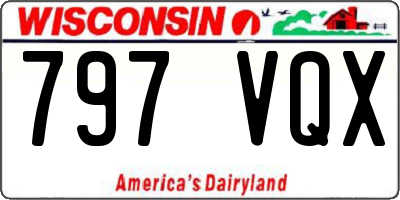 WI license plate 797VQX