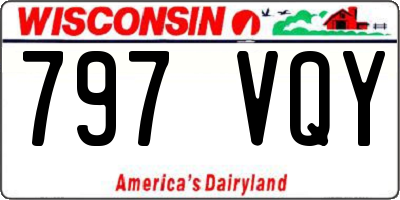 WI license plate 797VQY