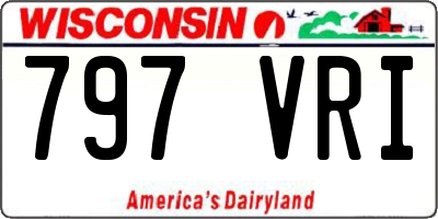WI license plate 797VRI