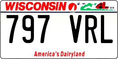 WI license plate 797VRL