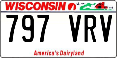 WI license plate 797VRV