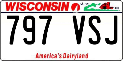 WI license plate 797VSJ