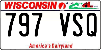 WI license plate 797VSQ