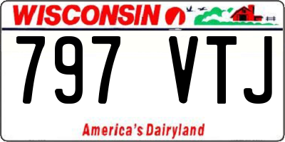 WI license plate 797VTJ