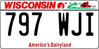 WI license plate 797WJI
