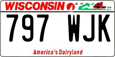 WI license plate 797WJK