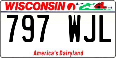 WI license plate 797WJL
