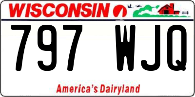 WI license plate 797WJQ
