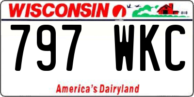 WI license plate 797WKC