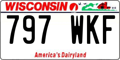 WI license plate 797WKF