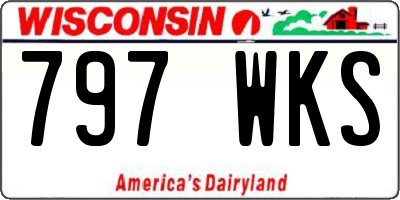 WI license plate 797WKS