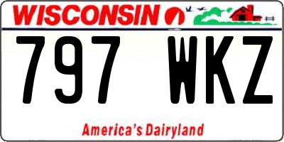 WI license plate 797WKZ