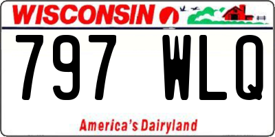 WI license plate 797WLQ