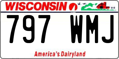 WI license plate 797WMJ