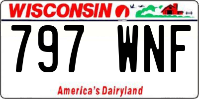 WI license plate 797WNF