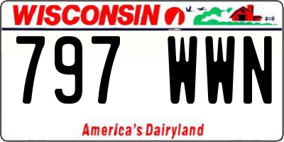 WI license plate 797WWN