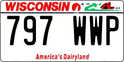 WI license plate 797WWP