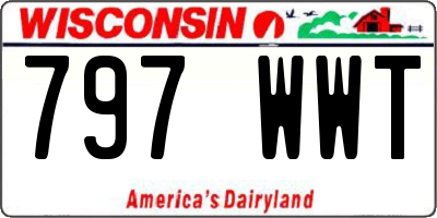WI license plate 797WWT