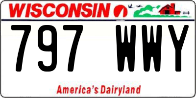 WI license plate 797WWY