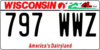 WI license plate 797WWZ