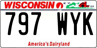 WI license plate 797WYK