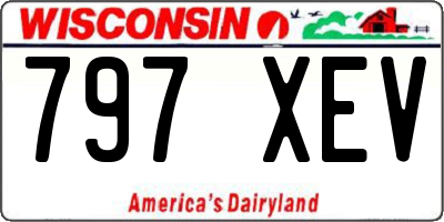 WI license plate 797XEV