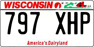 WI license plate 797XHP