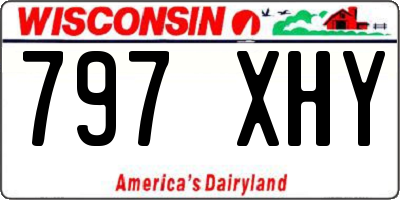WI license plate 797XHY