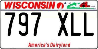 WI license plate 797XLL
