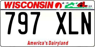 WI license plate 797XLN